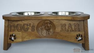 Feeder with dishes PET's BAR for dogs "3D dog" - size M