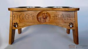 Feeder with dishes PET'S BAR for dogs "3D dog" size - L
