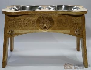 Feeder with dishes PET'S BAR for dogs "3D dog" size - XL