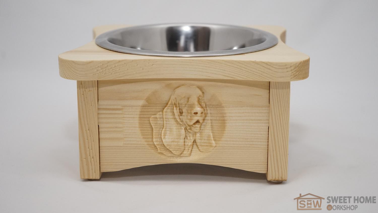Feeder for dogs PET's BAR with one dish 3D-dog - Spaniel