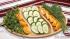 Oval dish for snacks with three compartments