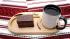 Plate for serving coffee or tea with deserts Drink Pad