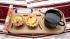 Plate for serving coffee or tea with deserts (6 compartments) Drink Pad