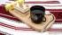 Plate for serving coffee or tea with deserts (6 compartments) Drink Pad